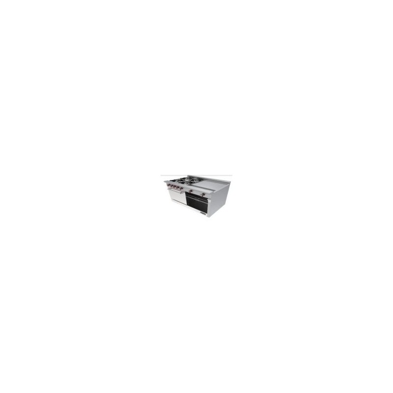 Estufa con 4 quemadores, horno y plancha de 2 pies CG-41 PD