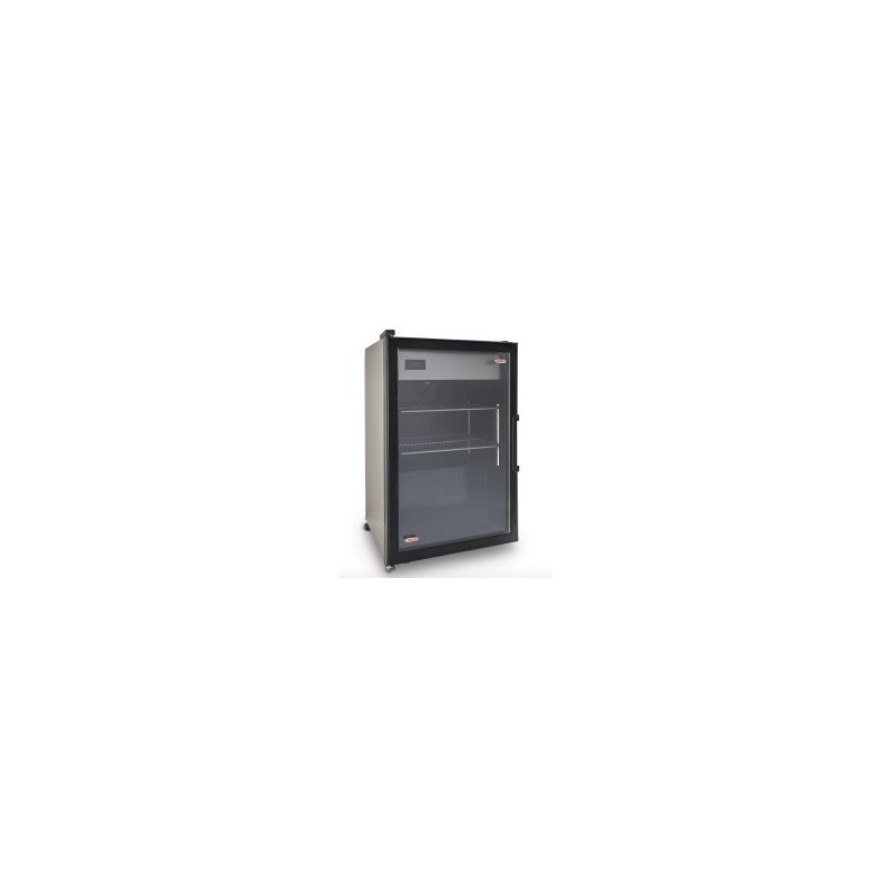 REFRIGERADOR VERTICAL EXHIBIDOR ACERO INOXIDABLE DE 4.6 PIES VRD5Al