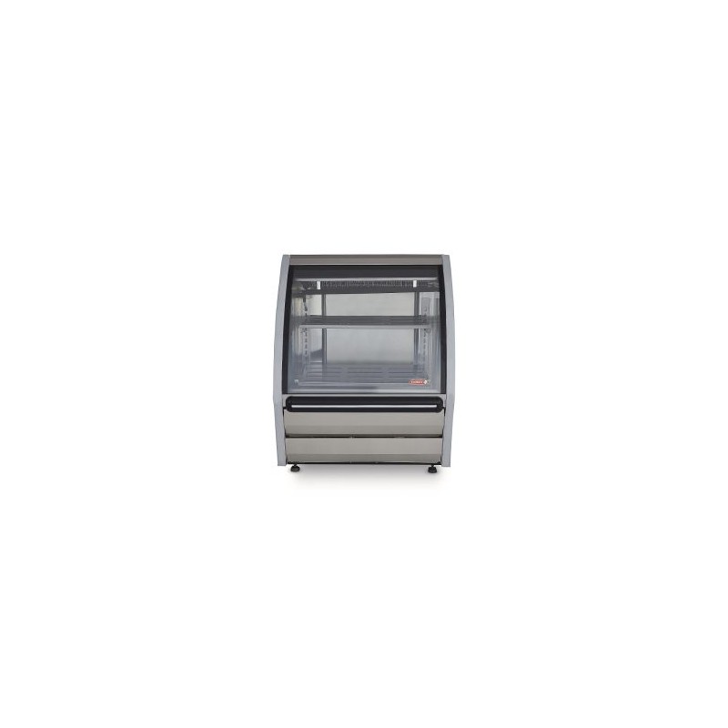 VITRINA EXHIBIDORA VIDRIO PLANO ACERO INOXIDABLE DRD3-AI