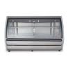 VITRINA EXHIBIDORA VIDRIO PLANO ACERO INOXIDABLE DRD6-AI