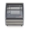 VITRINA EXHIBIDORA VIDRIO PLANO ACERO INOXIDABLE DRD3-AI